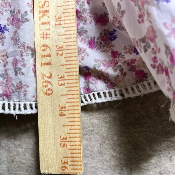 Love Shack Fancy X Target Camille Pink Floral Tiered Midi Dress XS Cottagecore - Picture 8 of 16